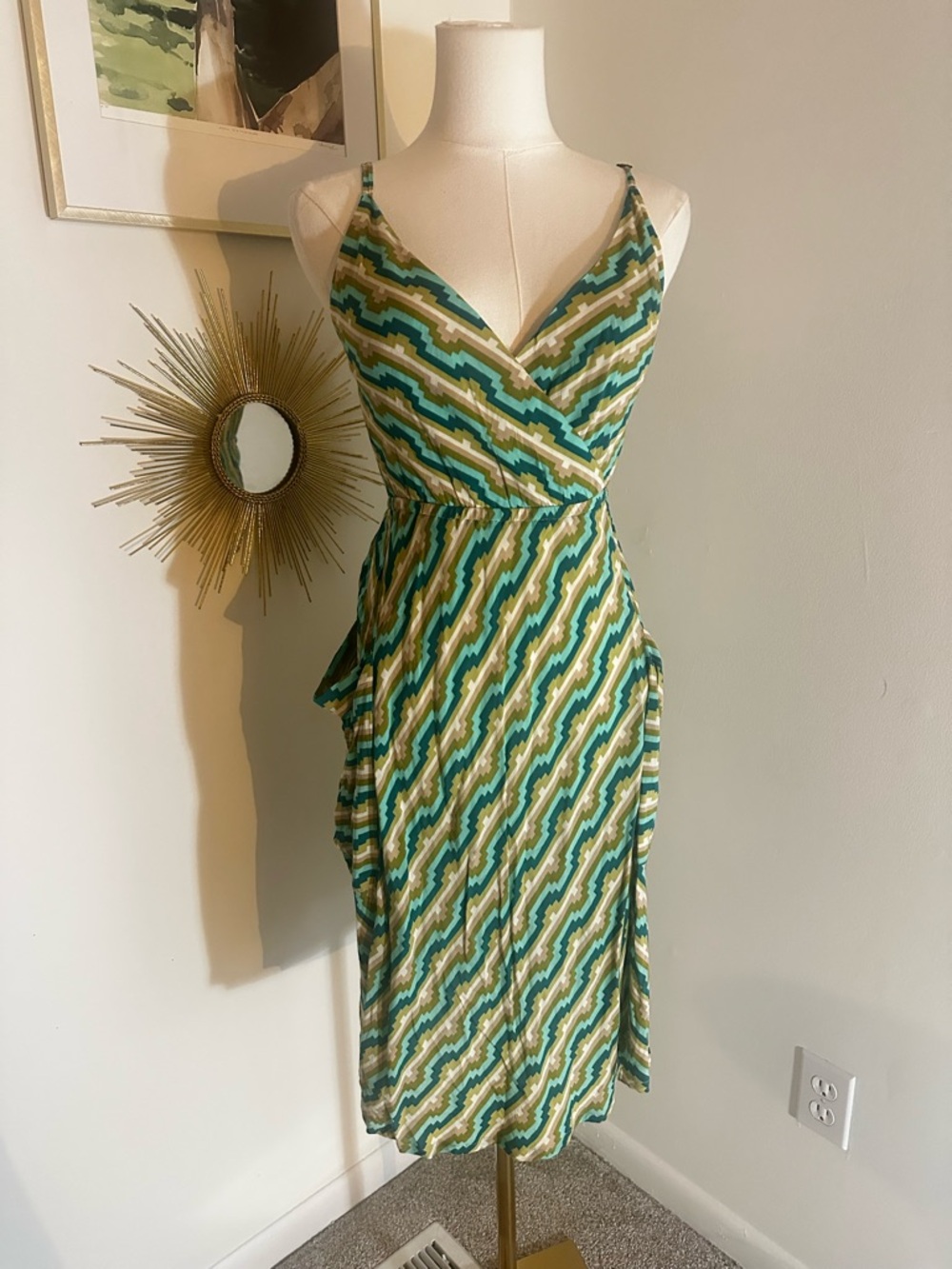Fossil Art Deco Midi Dress - XS